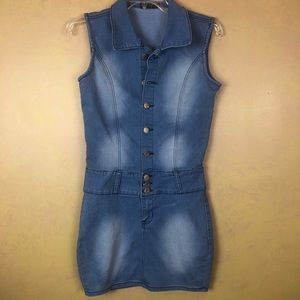 Women’s denim mini dress